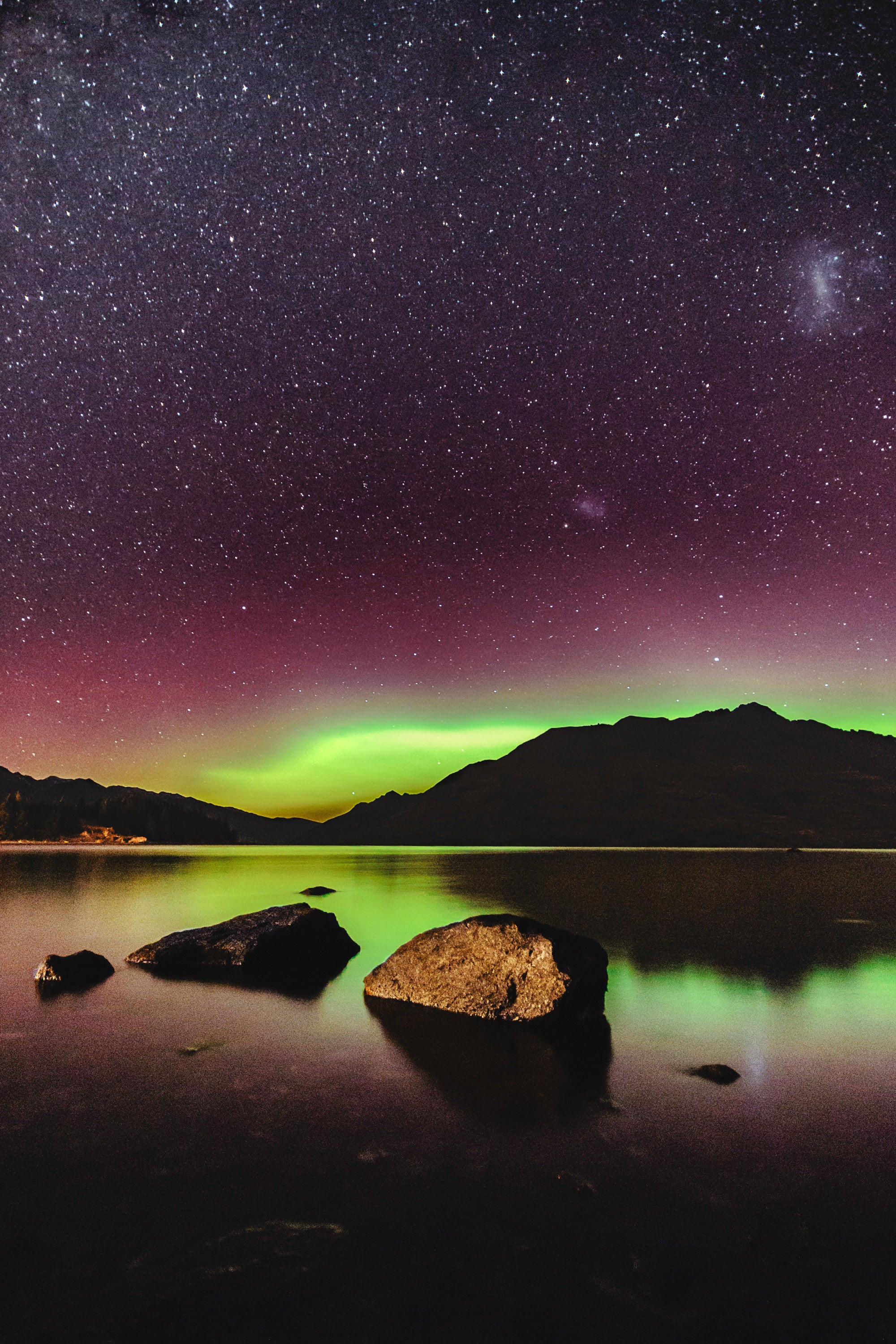 Aurora Australis Southern Lights Neuseeland