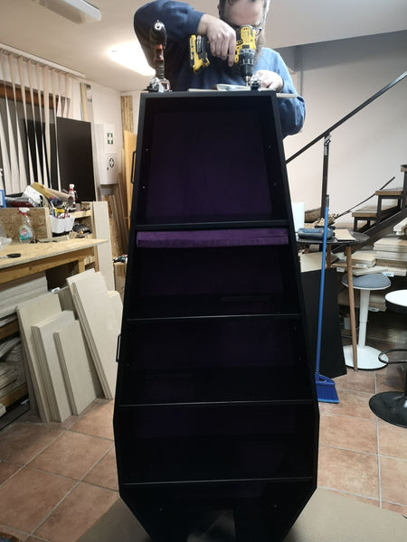 Making of a Custom Coffin Cat Climber shelf stacker bed tree tower