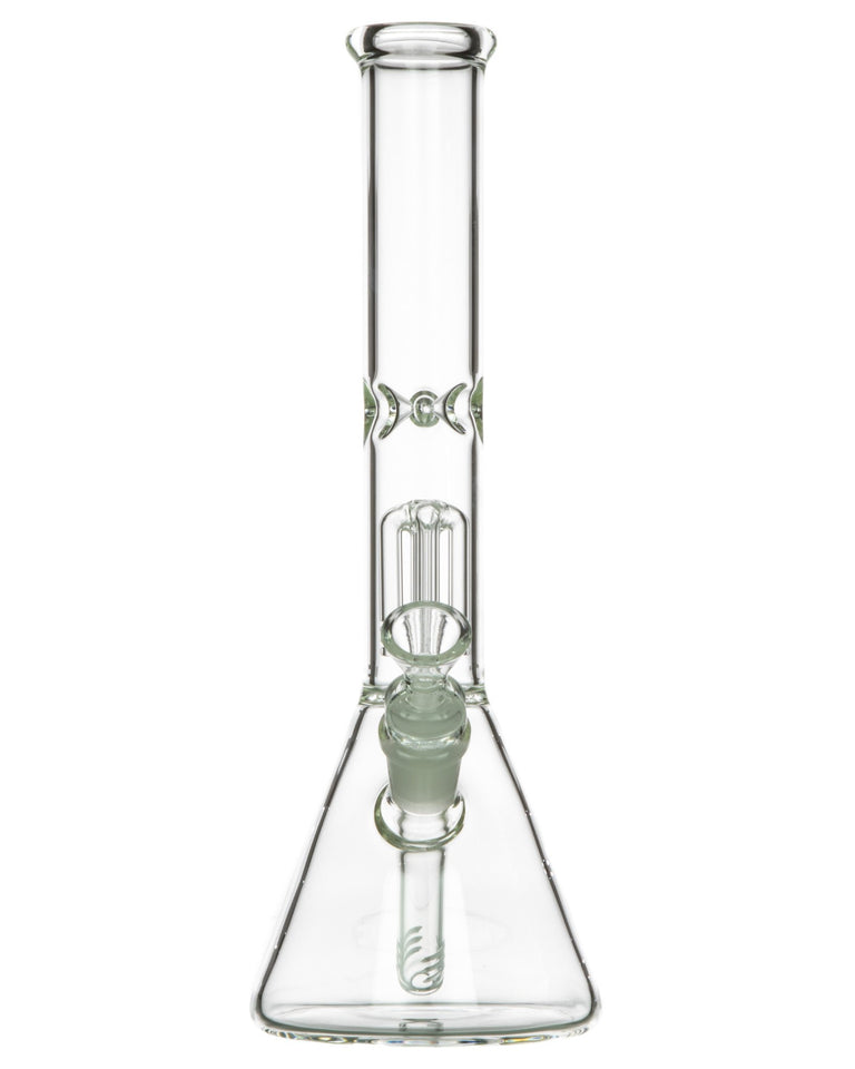 4 Arm Tree Perc Beaker with Diffused Downstem On sale Express Smoke