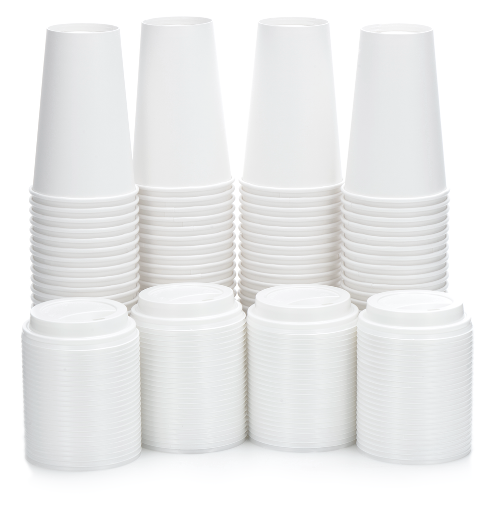 16 oz disposable coffee cups with lids