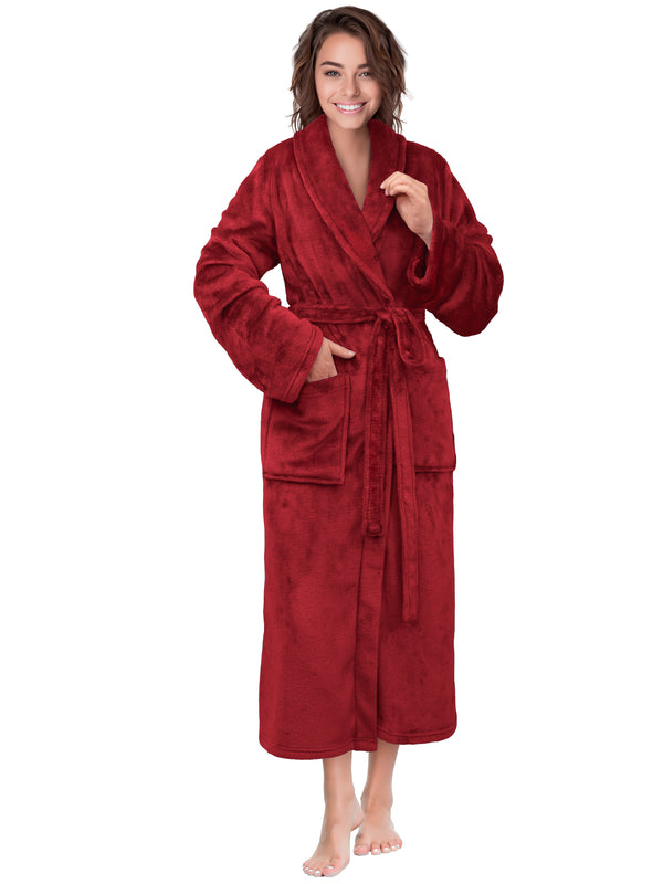 Women's Sherpa Fleece Robe – PAVILIA