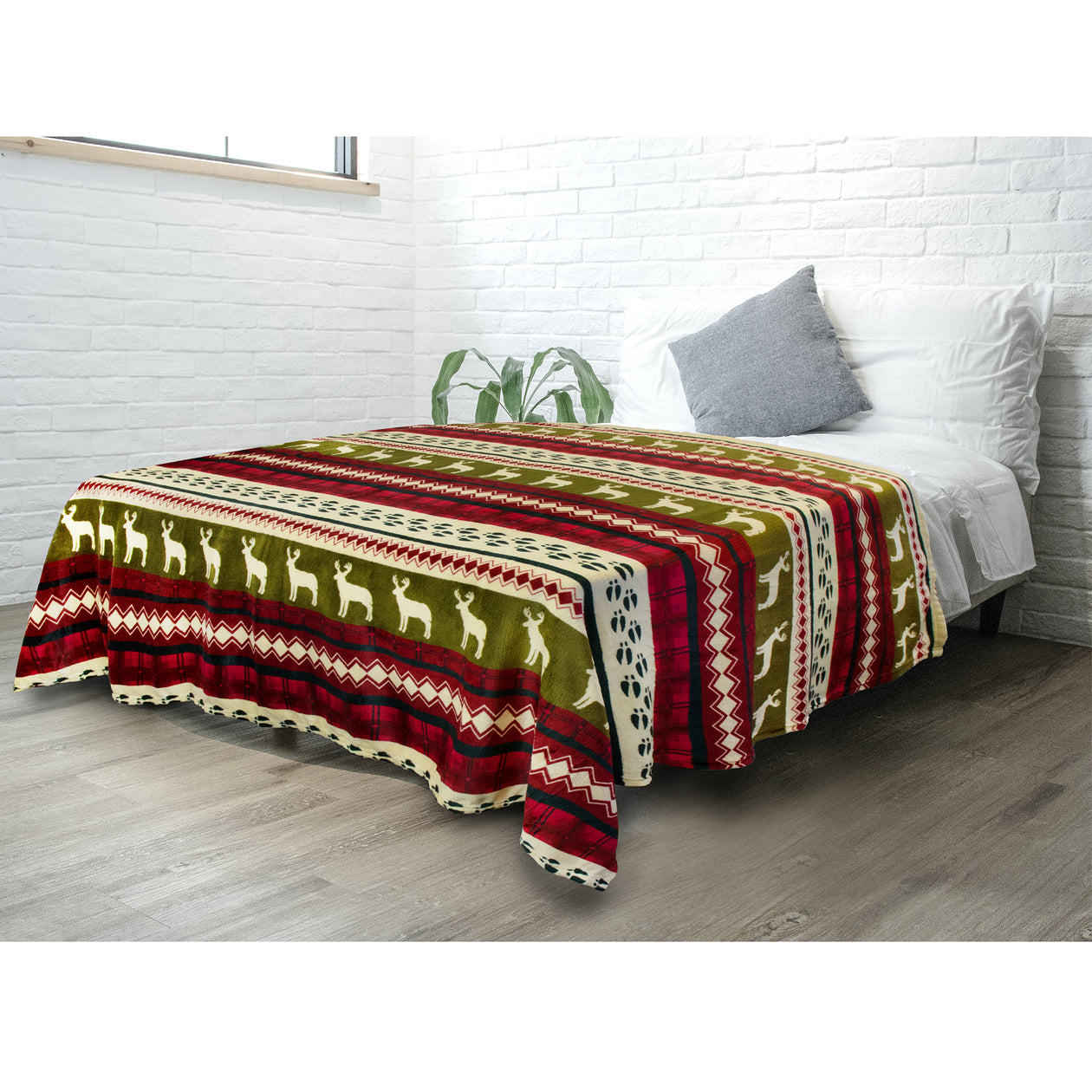 Christmas Fleece Throw Blanket PAVILIA