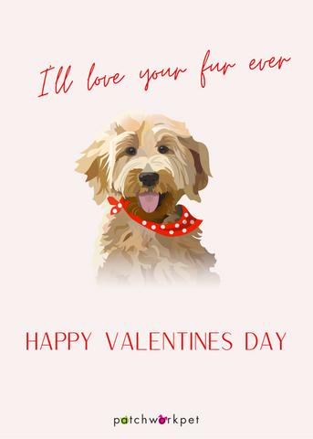 I'll love you furever valentines day card