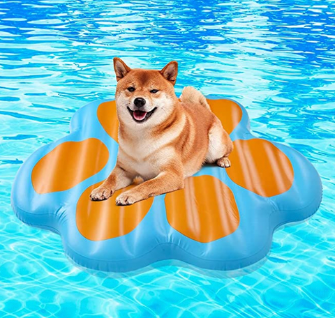 paw print dog float