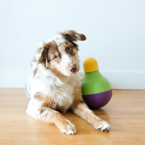 Starmark Treat Dispensing Bacon Ball Dog Toy Small