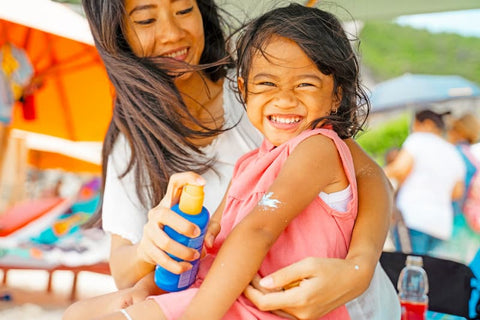 Sing Or Make a Fun Disctraction While Applying Toddler's Sunscreen