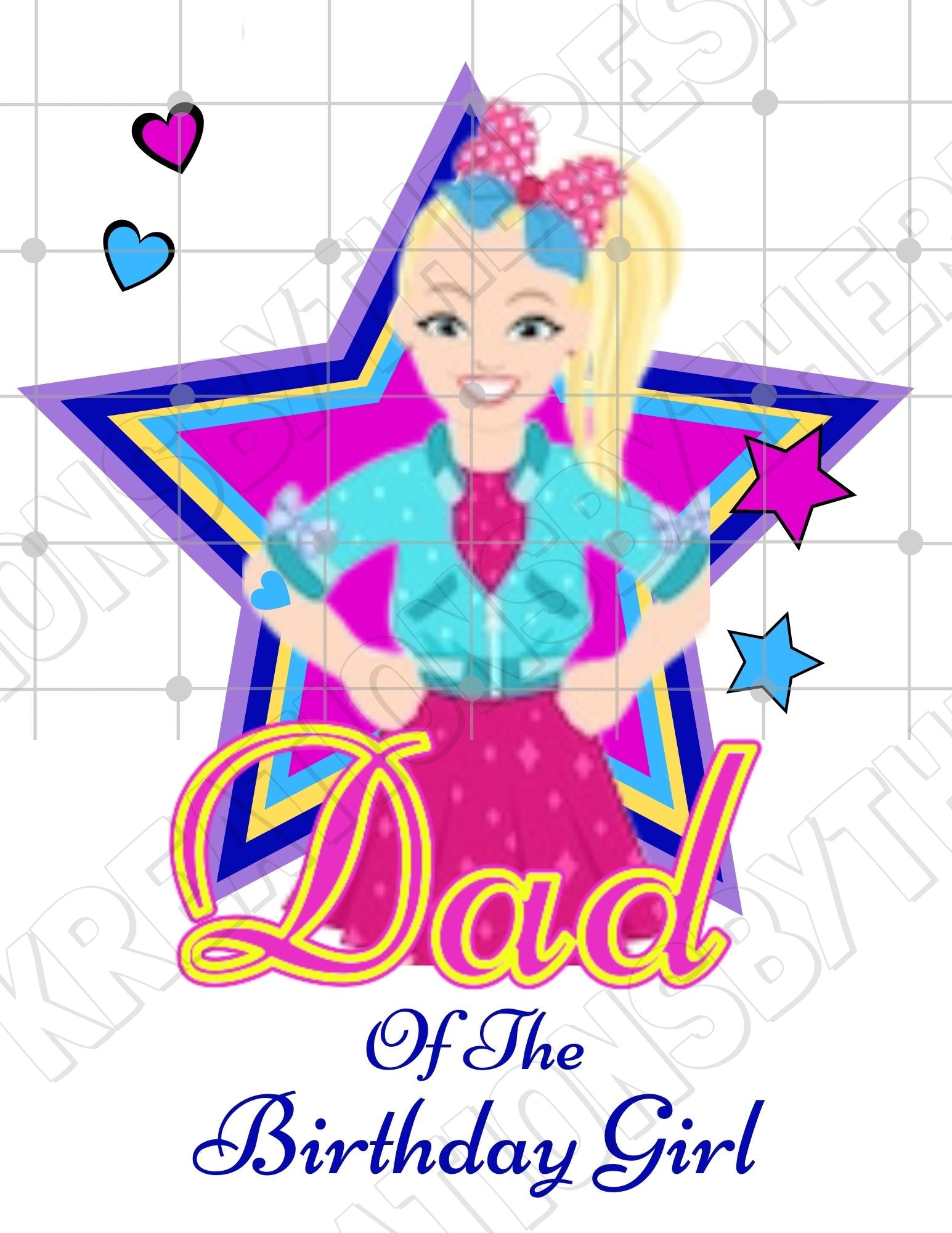 Cartoon Animated Inspired JoJo Siwa Star