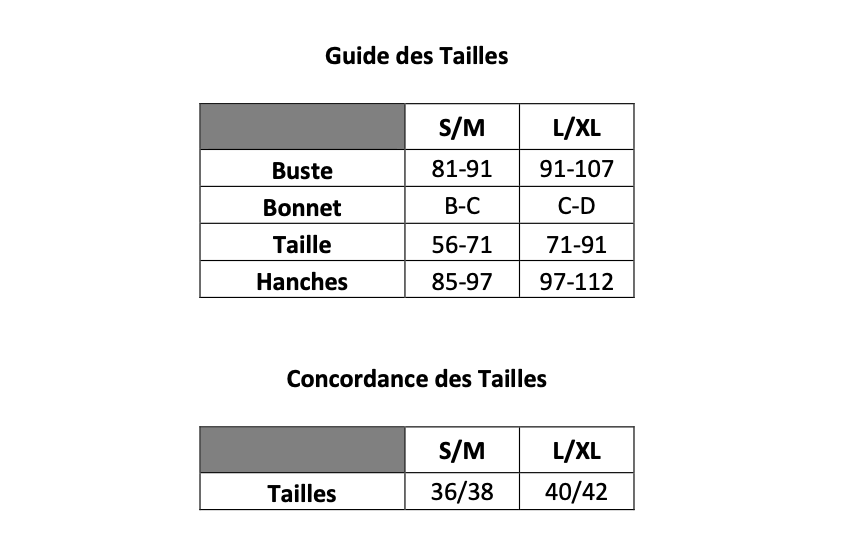 guide de taille