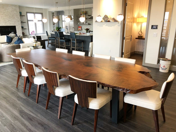 Maple live edge dining table