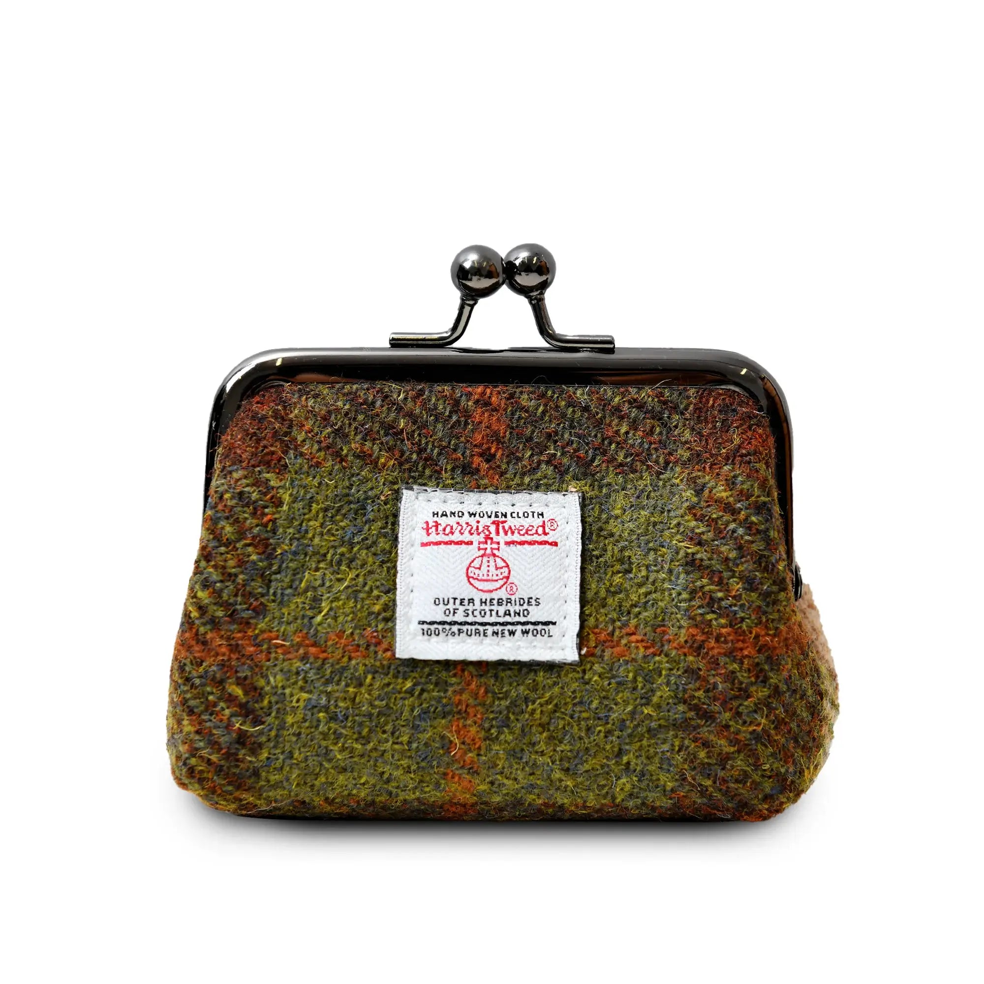 Image of Chestnut Tartan Coin Purse with Harris Tweed®