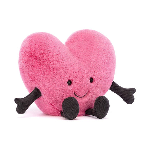 Jellycat Hot Pink Heart chidren's soft toy.