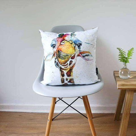 Splatter Giraffe Cushion 