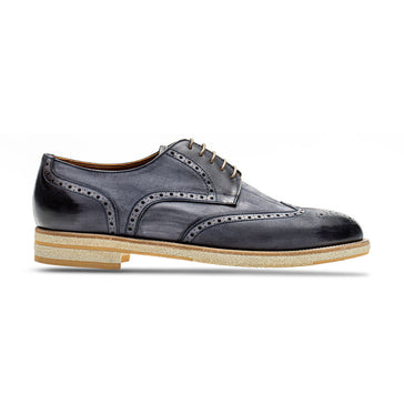 Jose Real Italian Men's Designer Shoes Slavato Crust Antracite Oxfords –  AmbrogioShoes