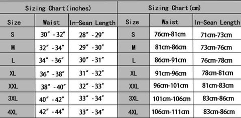 5 11 Pants Size Chart