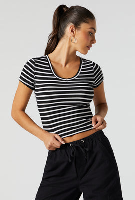 Striped Seamless Scoop Neck Cropped Tank – Charlotte Russe