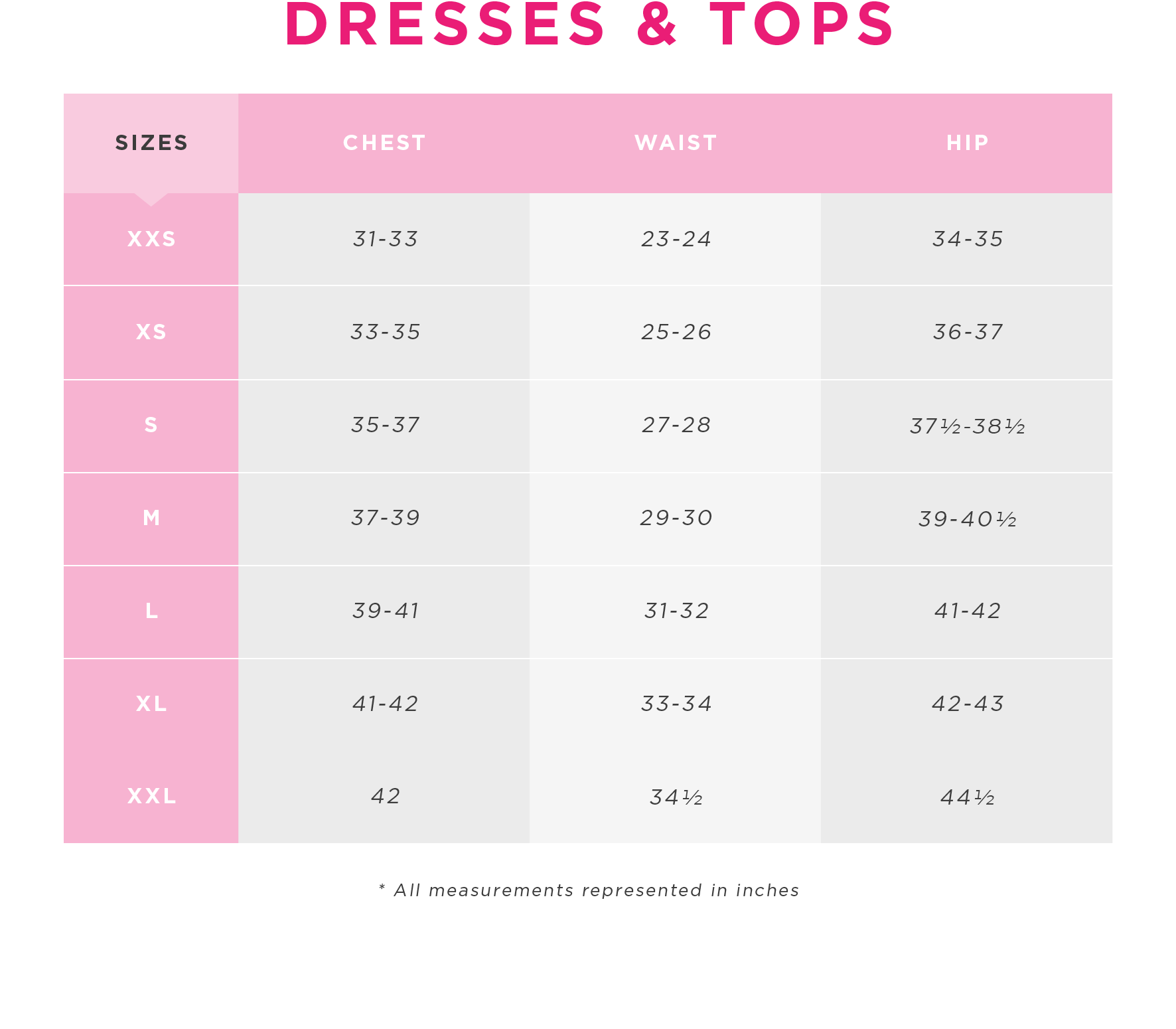 hollister slides size chart