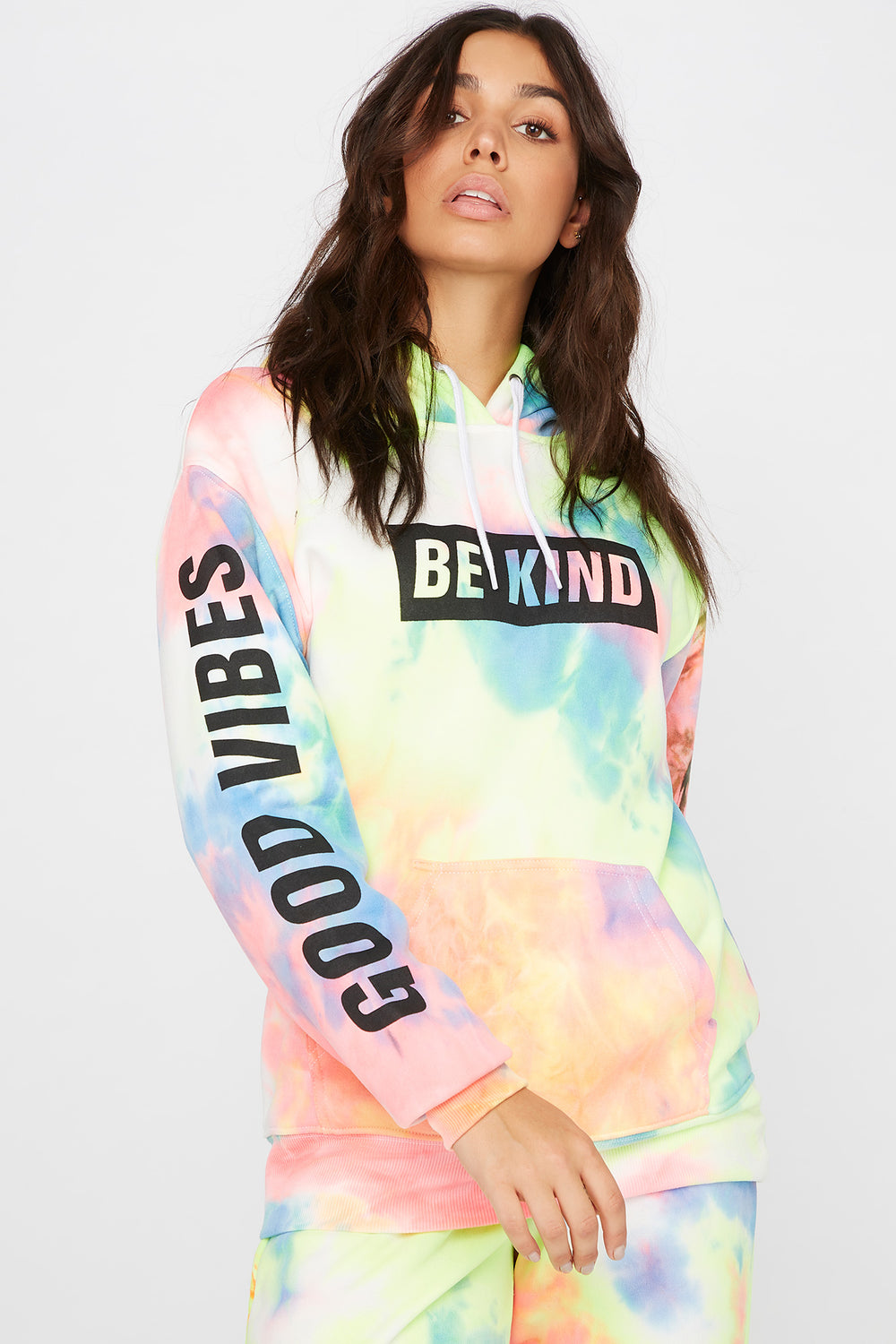 tie dye graphic hoodie