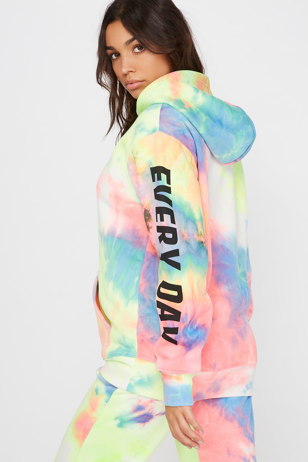 tie dye graphic hoodie