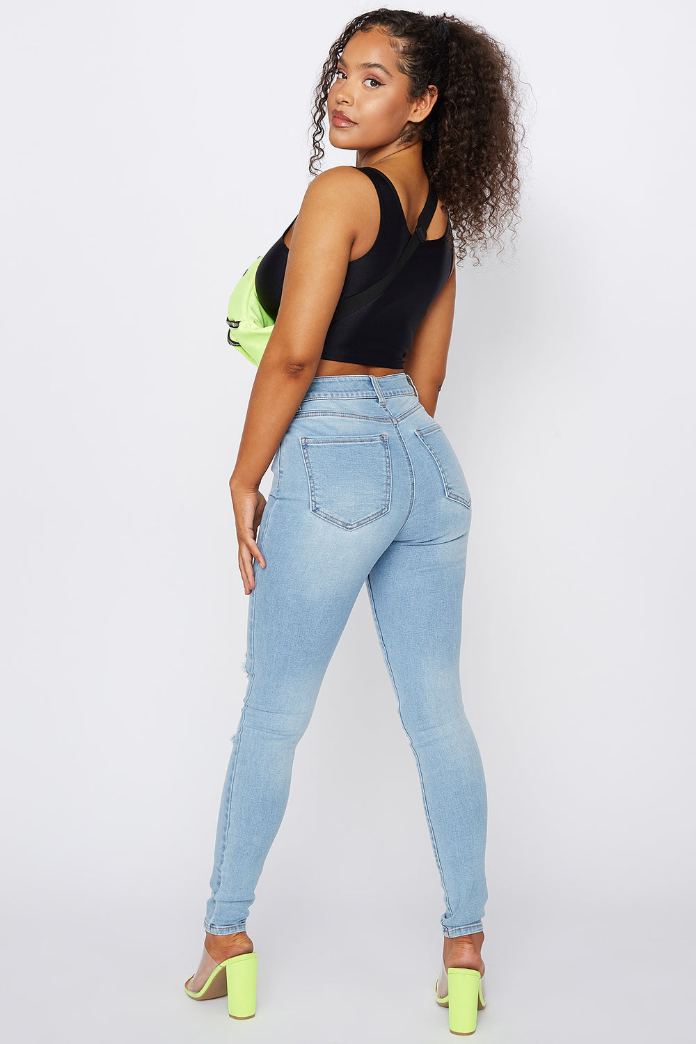 charlotte russe refuge high waisted jeans