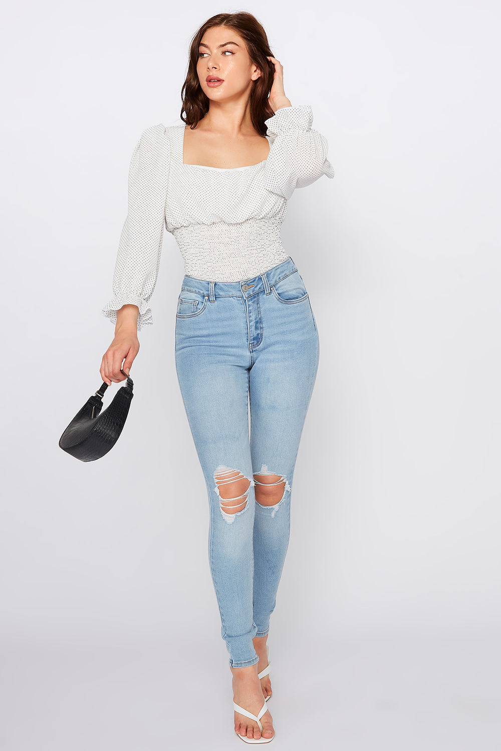 charlotte russe refuge high waisted jeans