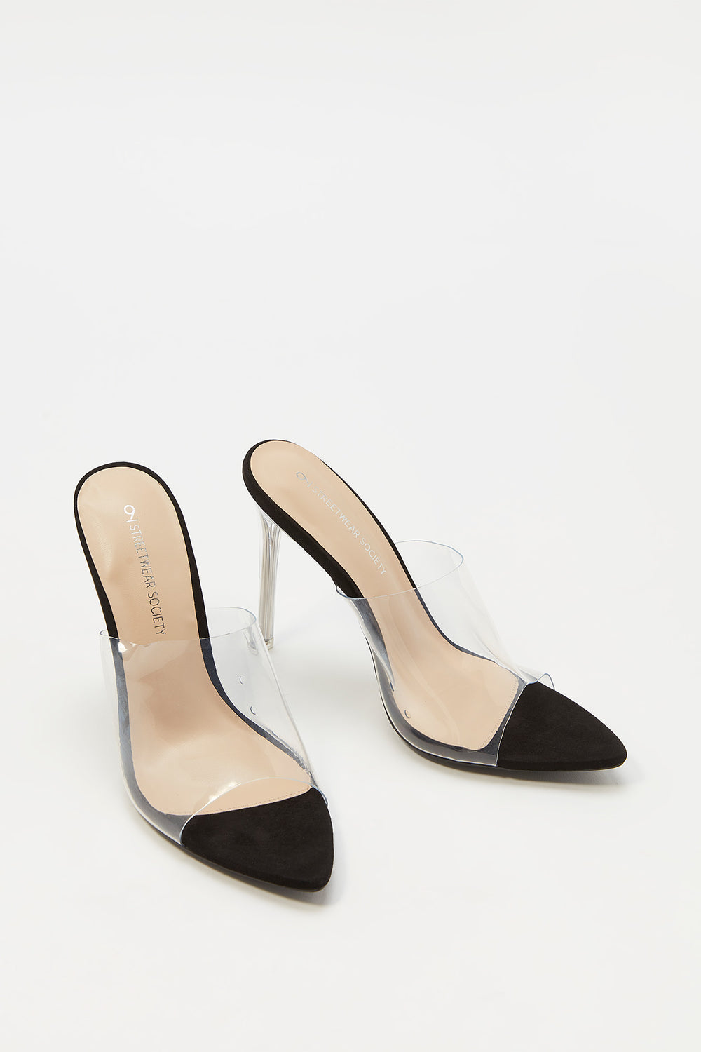 Clear Open-Toe Stiletto Mule 