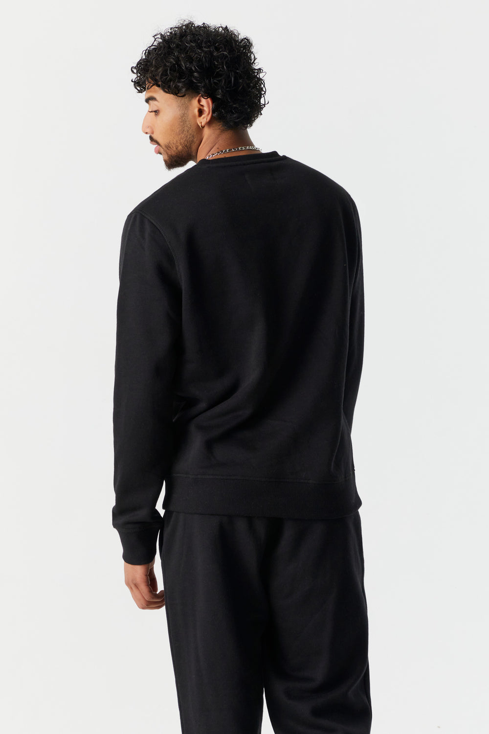 Everyday Basic Fleece Sweatshirt Black