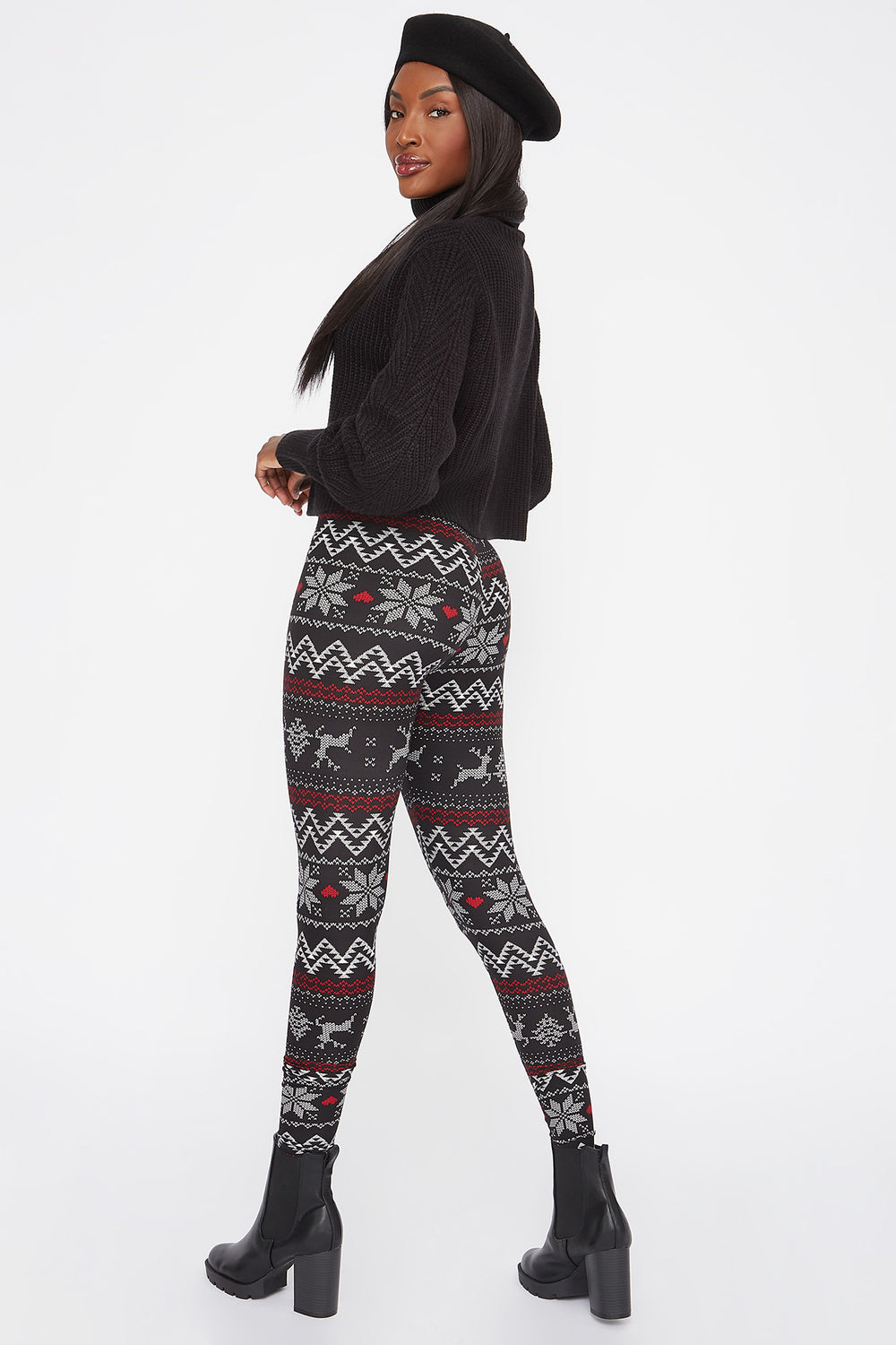 christmas printed leggings