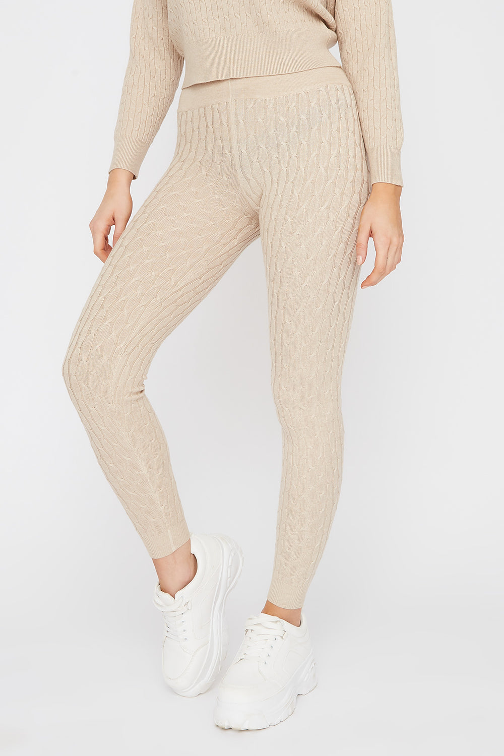 cable knit sweatpants