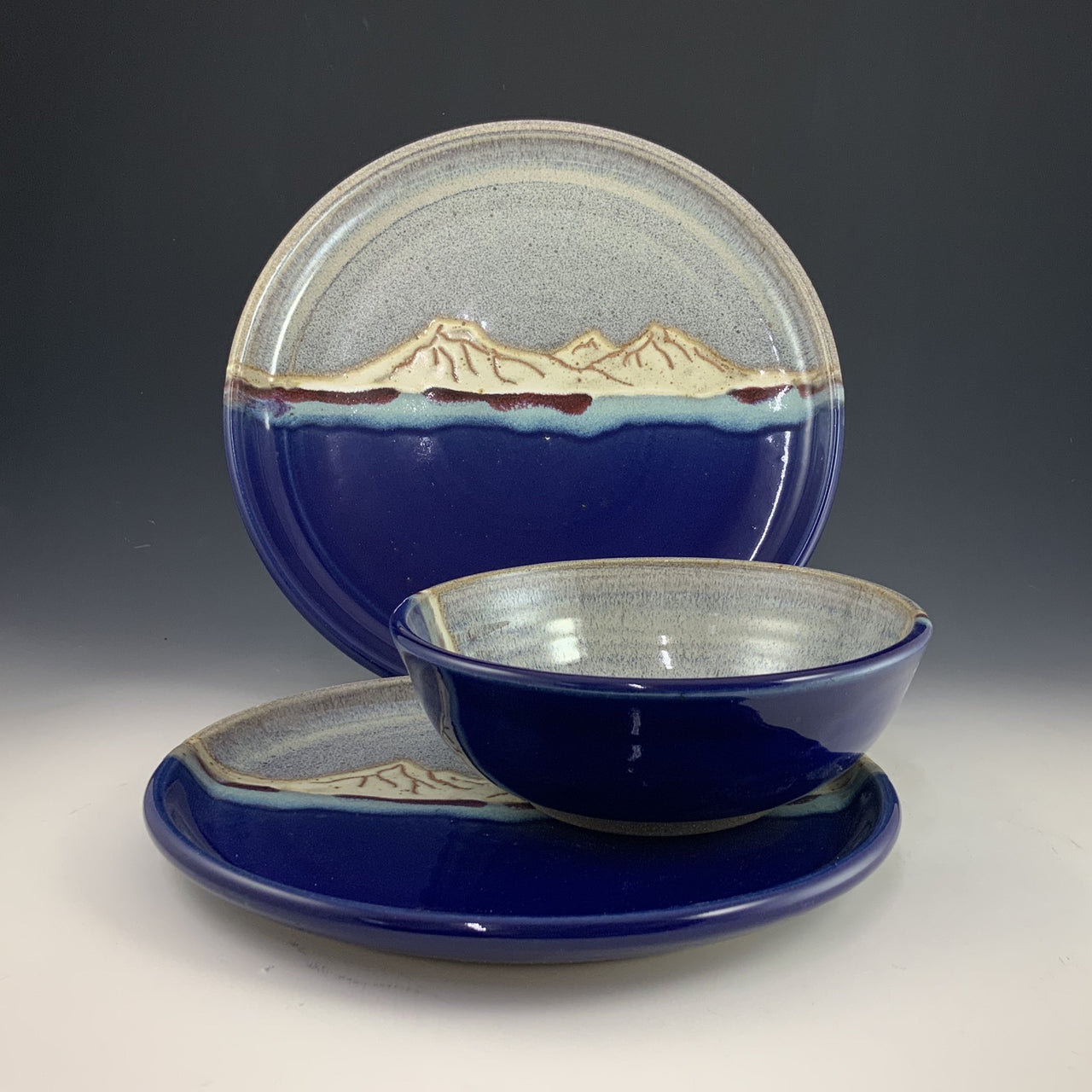 Blue and White Ceramic Sushi Set – Scarlet Sequoia Ceramics