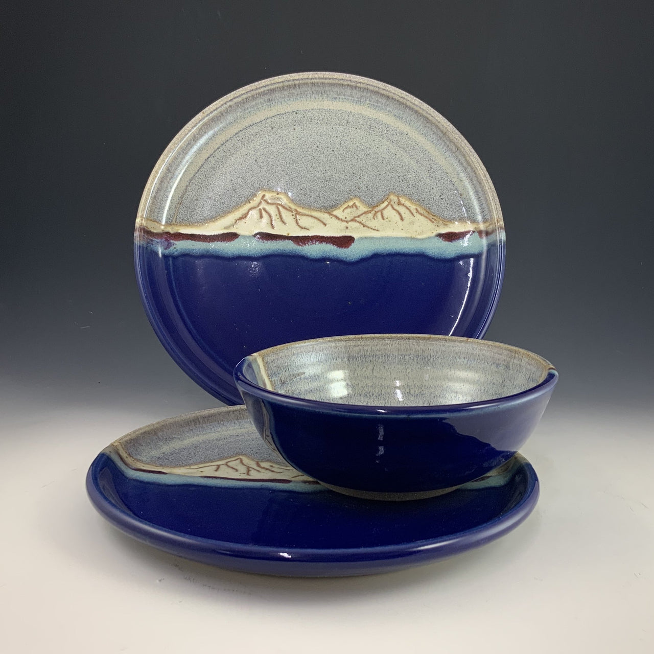 Sushi Set in Blue Matte – Scarlet Sequoia Ceramics