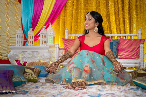 Mehendi Lehenga