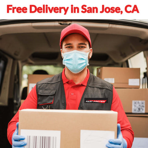 Free Shipping is offered in the city of San Jose, CA by Fast Protein