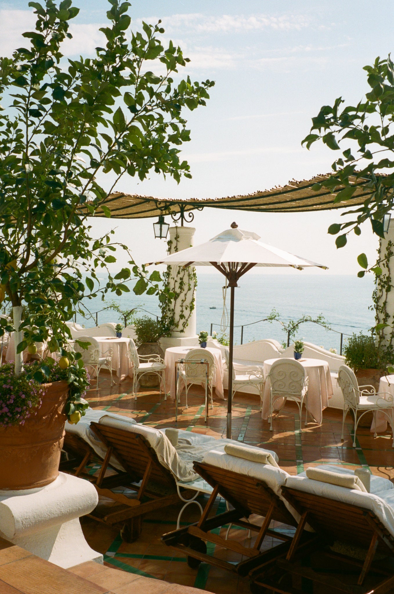 Le Sirenuse hotel, Positano Italy, Amalfi Coast travel, luxury design, hotel interiors, Italian style on Kevin Francis Design