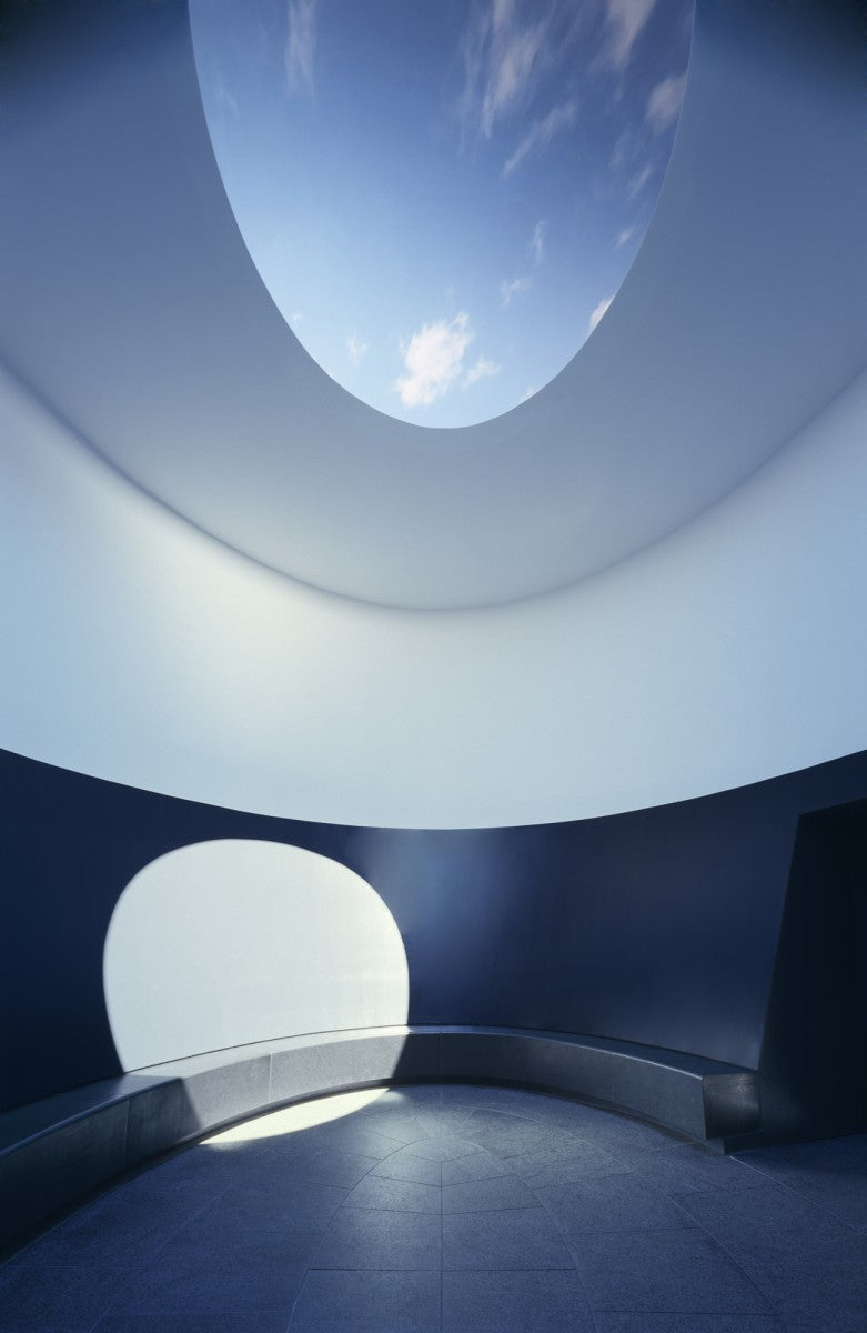 James Turrell art installation, light sculpture, light and space movement artist, Turrell Landmarks, Roden Crater on Kevin Francis Design