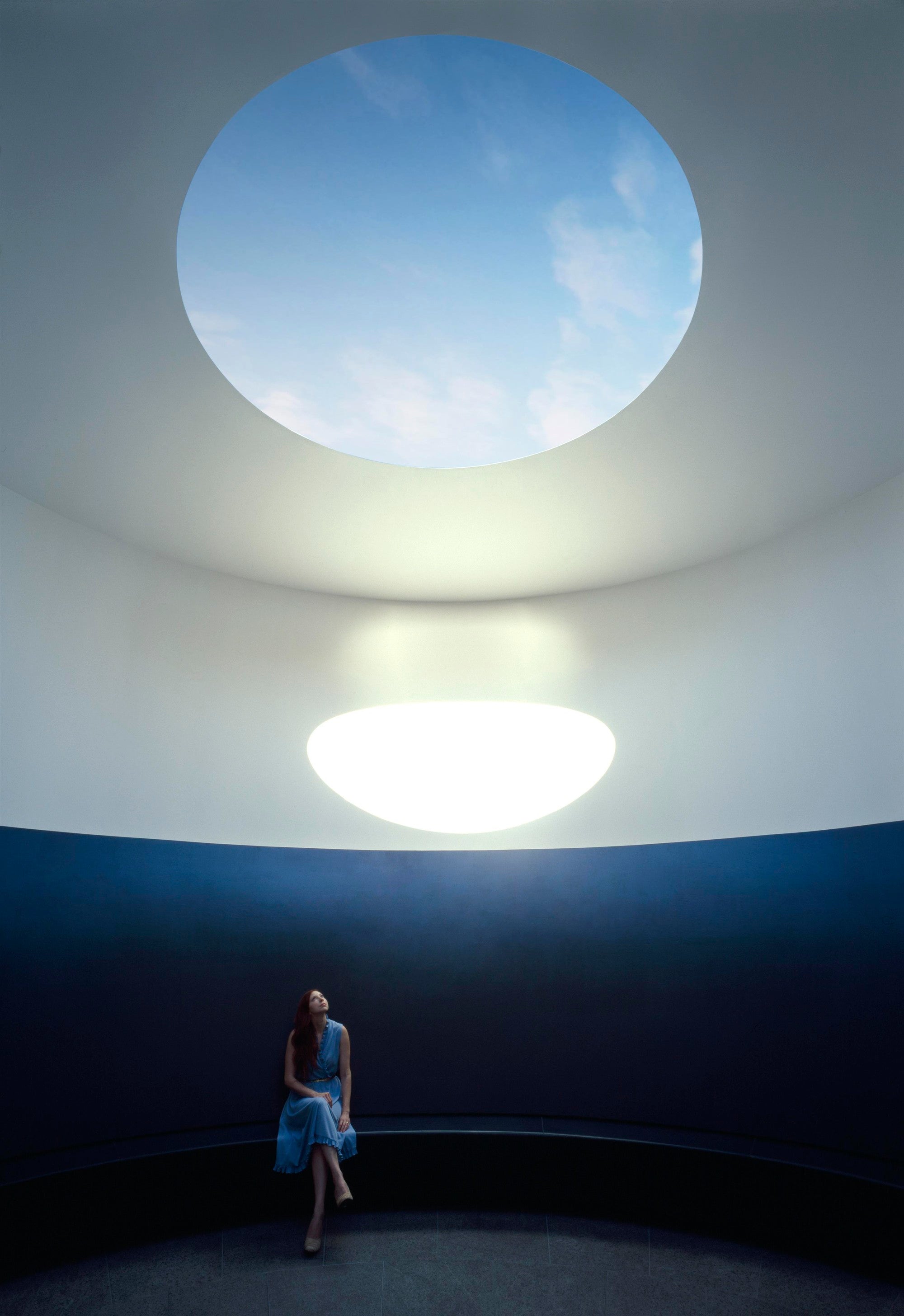 James Turrell art installation, light sculpture, light and space movement artist, Turrell Landmarks, Roden Crater on Kevin Francis Design