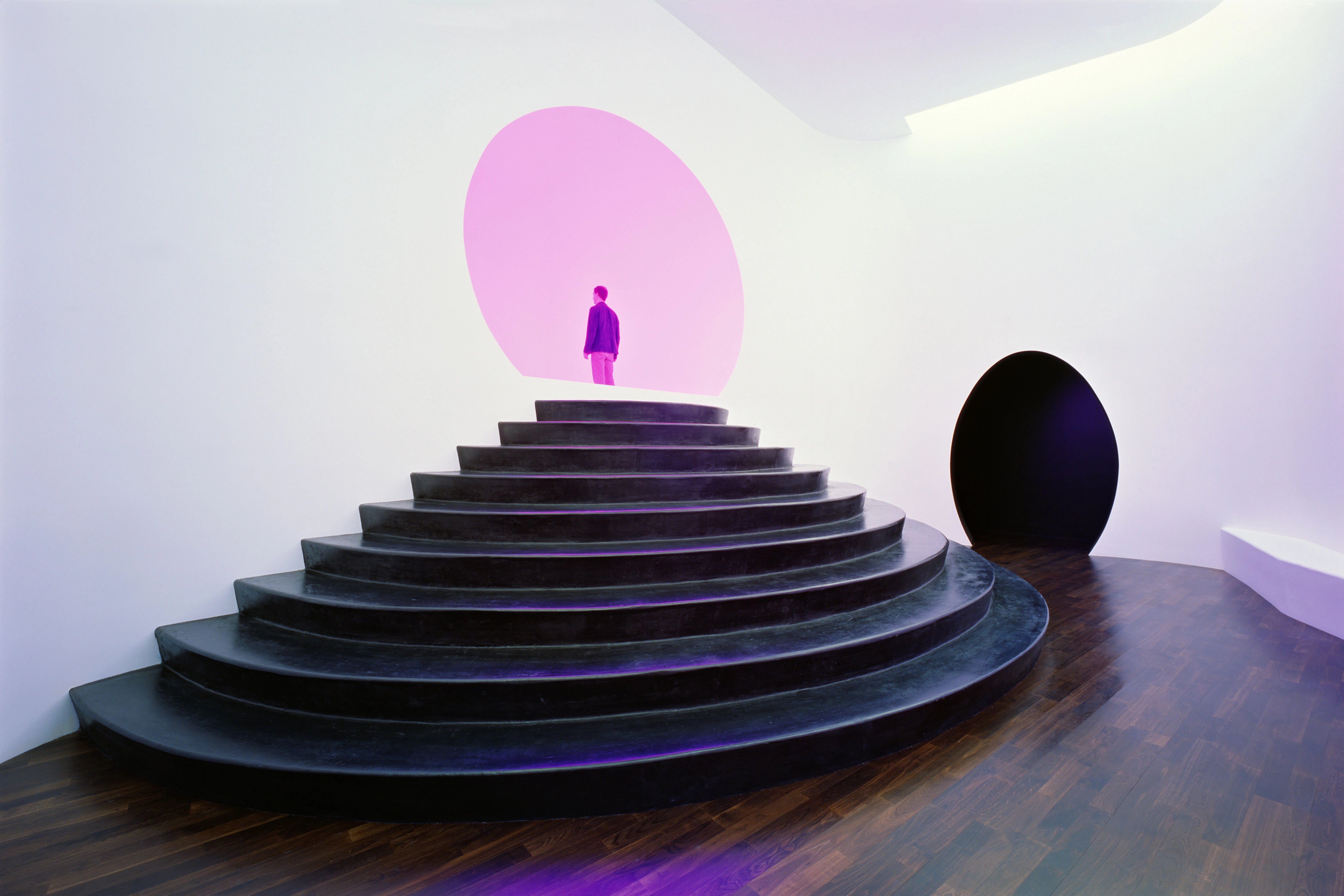 James Turrell art installation, light sculpture, light and space movement artist, Turrell Landmarks, Roden Crater on Kevin Francis Design