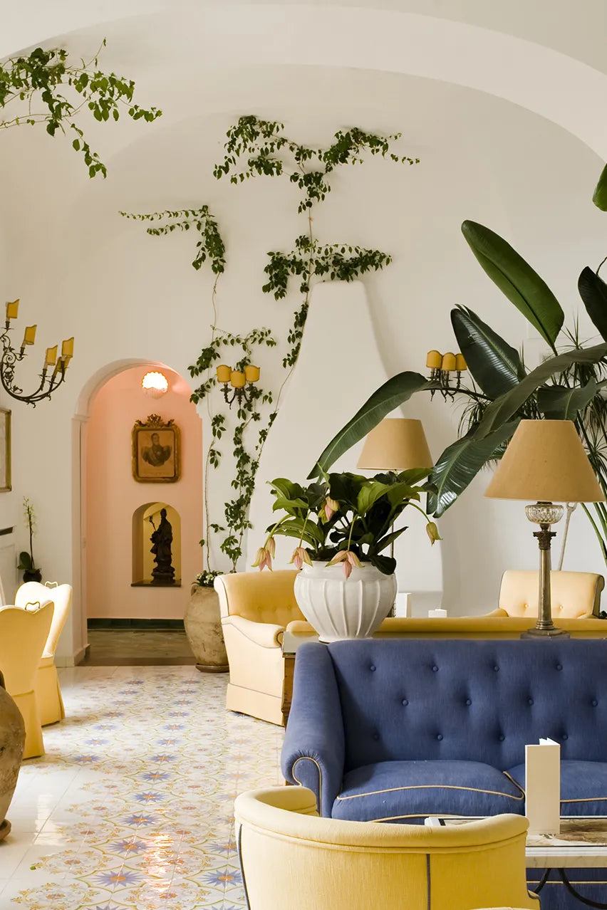 Le Sirenuse hotel, Positano Italy, Amalfi Coast travel, luxury design, hotel interiors, Italian style on Kevin Francis Design