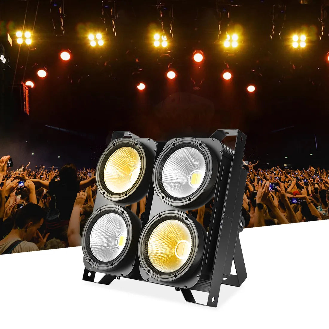 MOKA SFX P-15/P-19 Combinable 4-eye 4*100W 2 IN 1/3 IN 1 RGB LED COB Audience Light