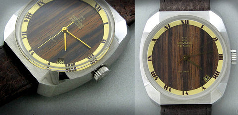 Vintage Movado Zenith Automatic Wood Dial