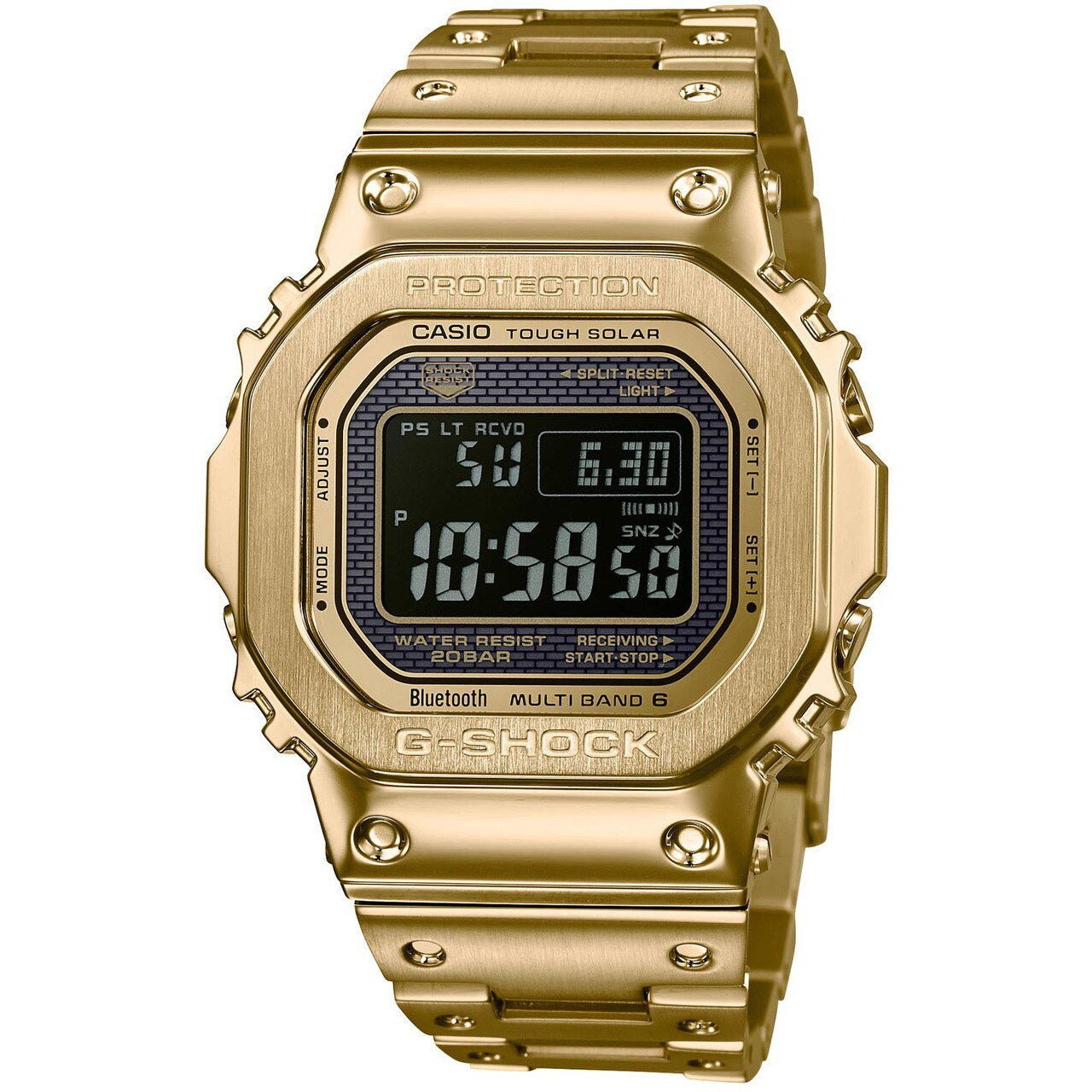 black and gold g shock watch