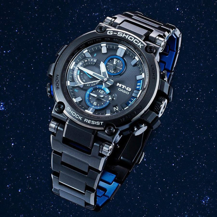 G-Shock MTG-B1000 Connected Solar Black Blue | Watches.com