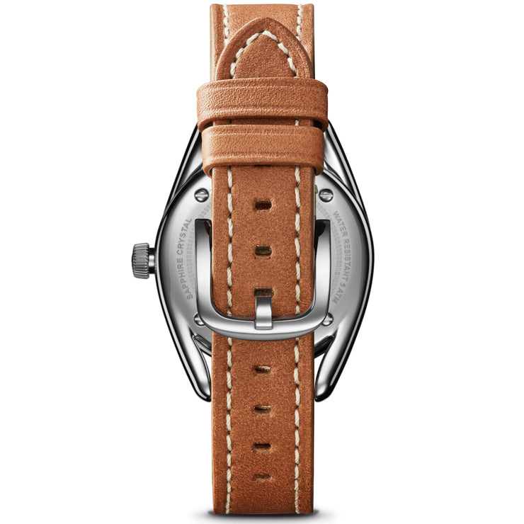 Shinola Derby 30mm Cognac Leather | Watches.com