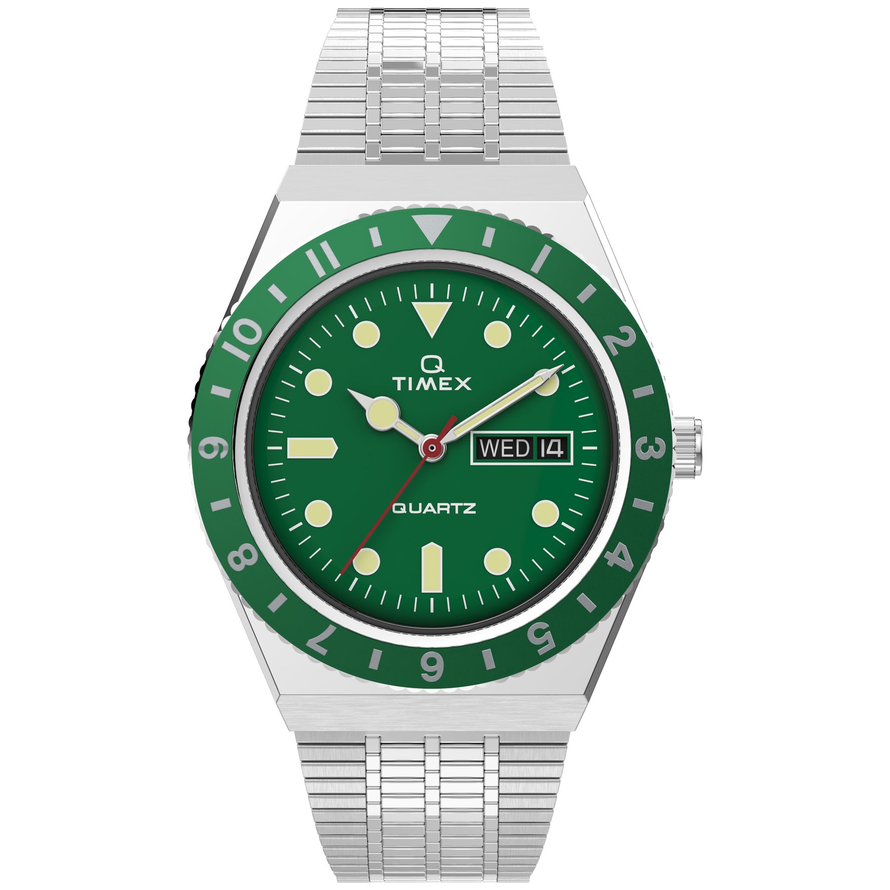 Timex Q Reissue 38mm Green SS 