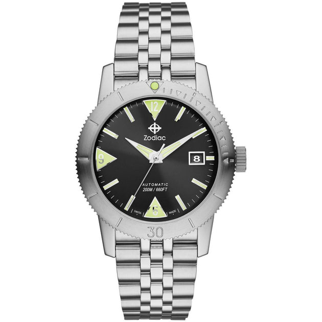 Zodiac ZO9201 Super Sea Wolf 53 Skin Diver Automatic Steel | Watches.com