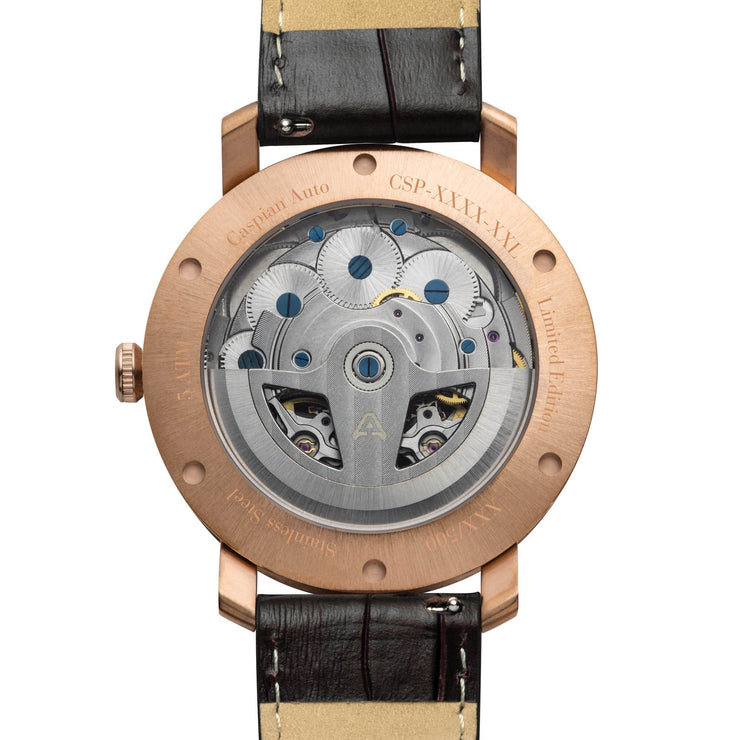 Archetype Caspian Automatic Rose Gold Black Brown