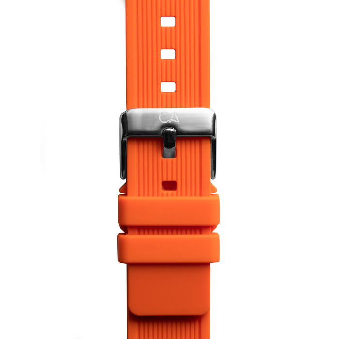 California Watch Co. 20mm Orange Silicone Strap | Watches.com