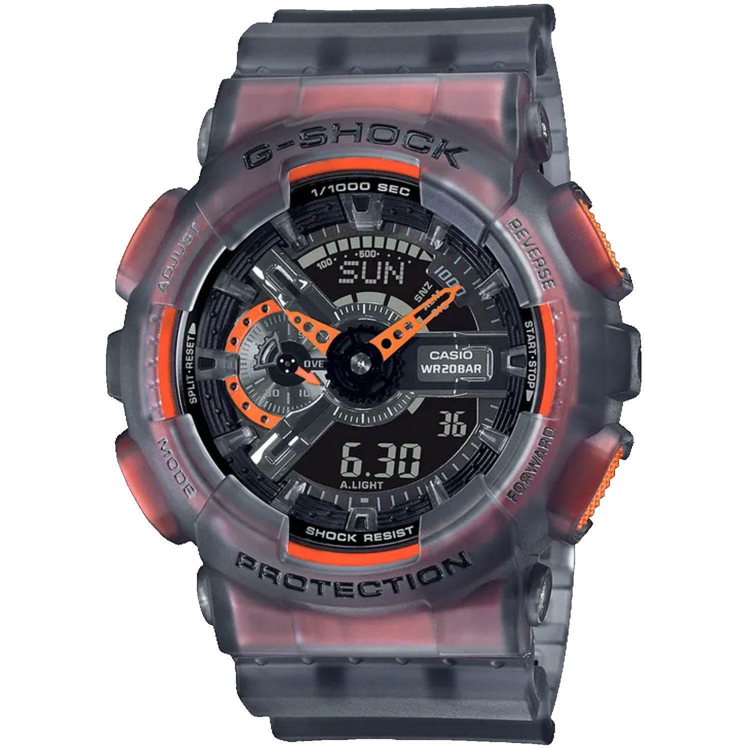 g shock transparent