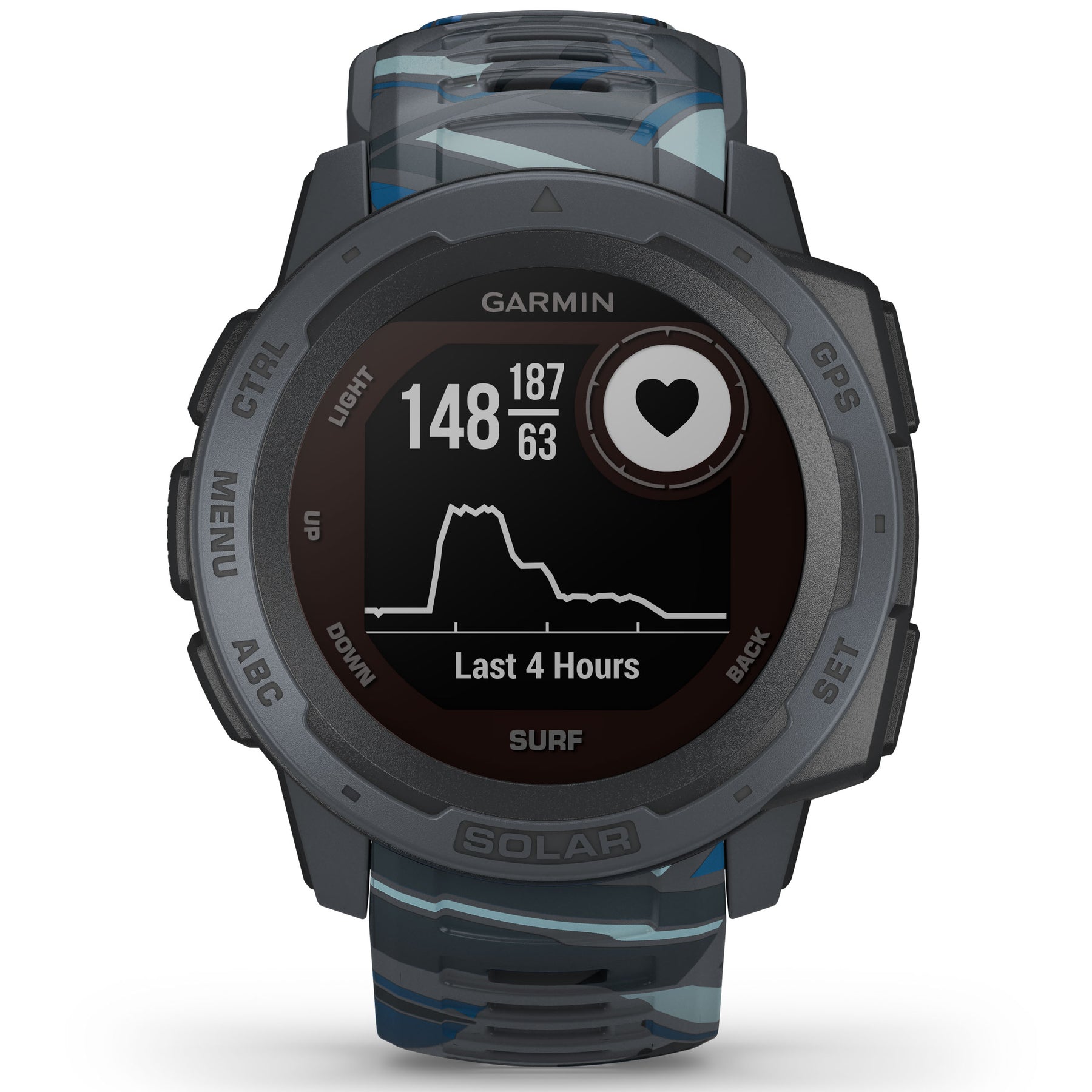 Garmin Instinct Solar GPS Smartwatch Surf Pipeline | Watches.com