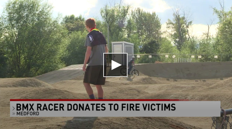 Austin Bangs BMX Donates to Fire Victims