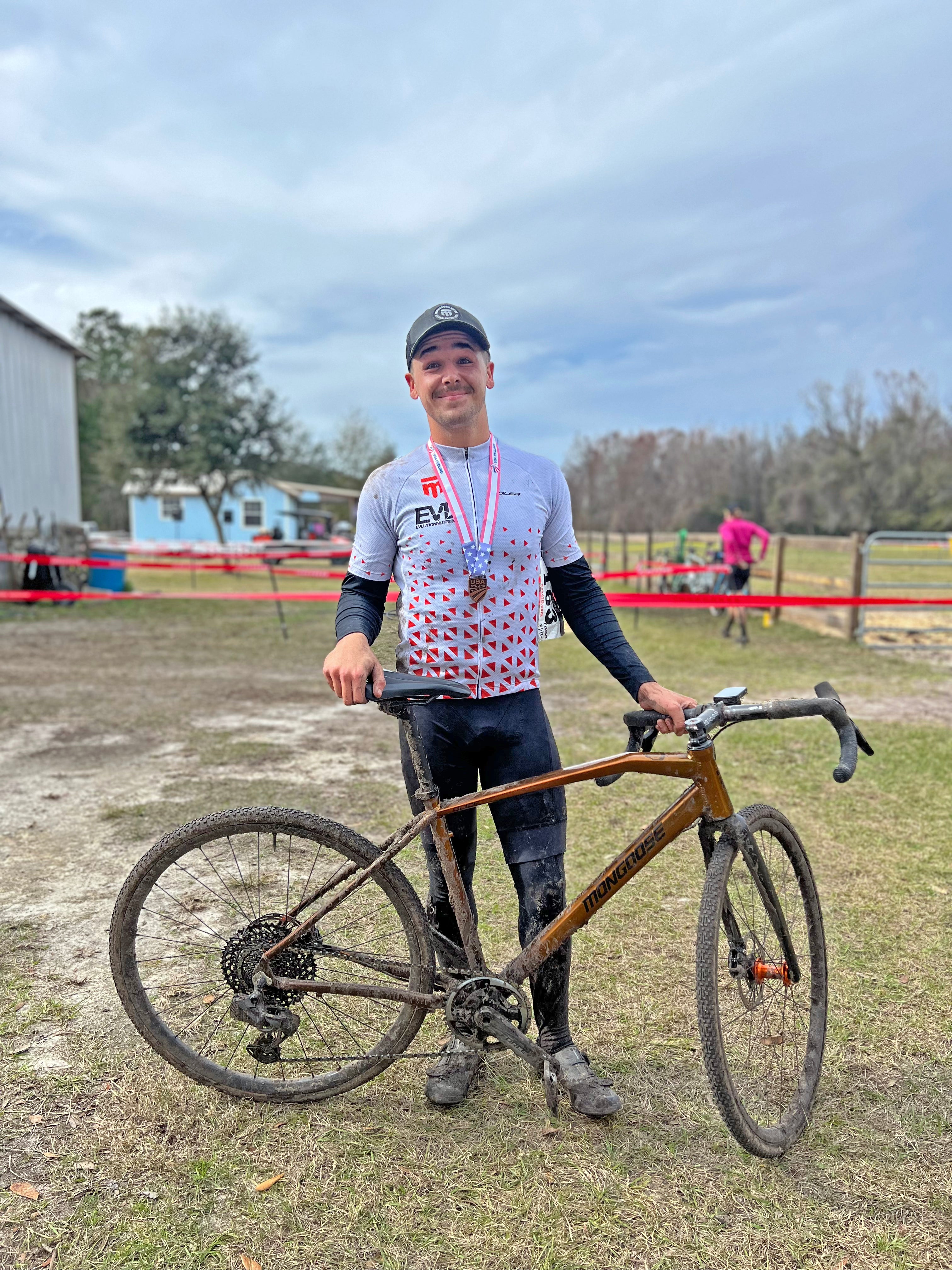 Mongoose pro Matty Cranmer with his Guide Expert gravel bike